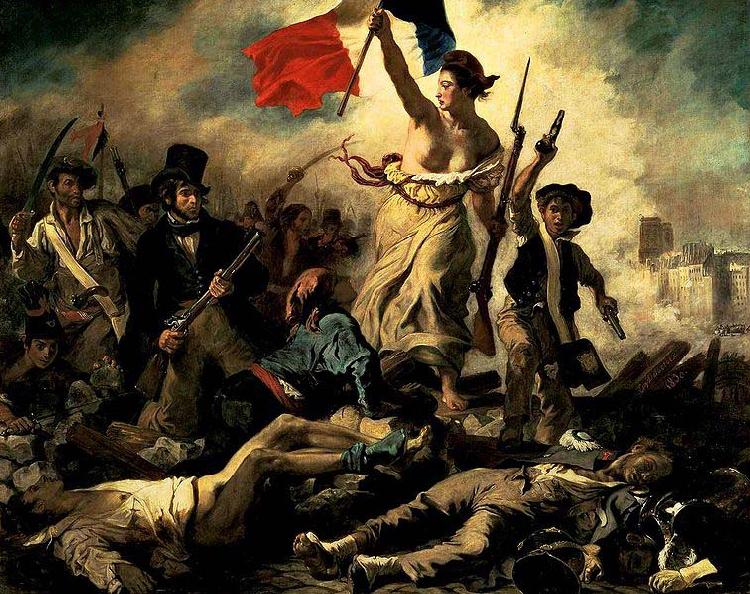 Eugene Delacroix Liberty Leading the People oil painting image
